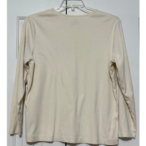 Jones New York Sport Off-White Long Sleeve Crewneck T-Shirt, Size 1X - Picture 5 of 5